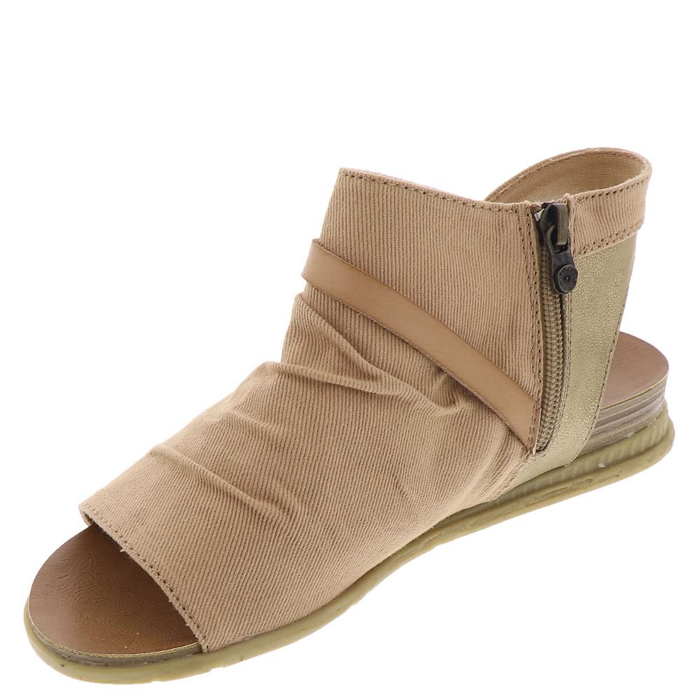 Blowfish Malibu Women's Black Wedge Sandals, Malibu Burn
