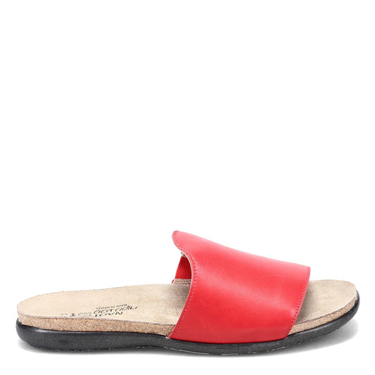 New Naot Women's Skylar Slide Kiss Red Leather 38