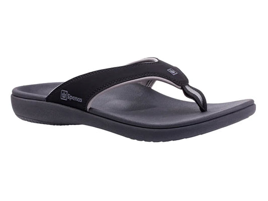 Spenco Men's Yumi Sandal Flip Flop Carbon/Pewter Size 13