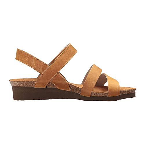 NAOT Footwear Women's Kayla Wide Sandal Oily Dune Nubuck 9 W US