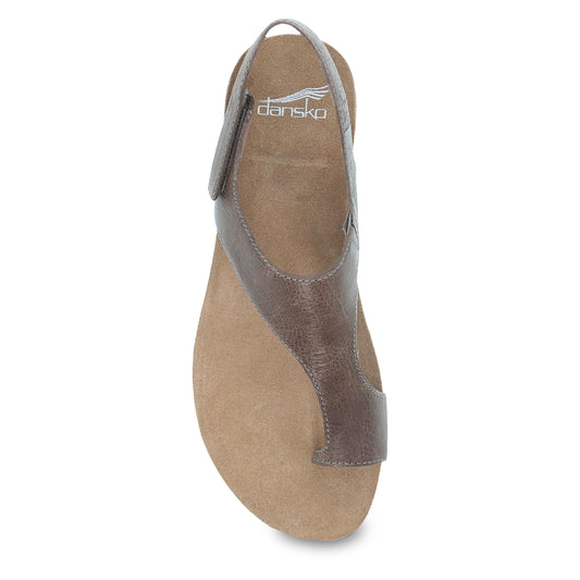 Dansko Reece Sandal for Women - Memory Foam and Cork Footbed for Comfort and Arch Support - Lightweight Rubber Outsole for Long-Lasting Wear- Versatile Casual to Dressy with Hook & Loop Strap