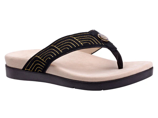 Spenco Women's Laguna Ellie Sandal Black Size 9.5