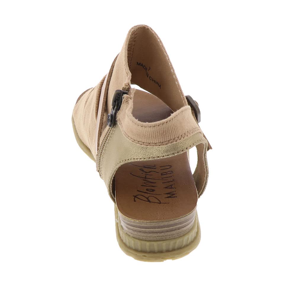 Blowfish Malibu Women's Black Wedge Sandals, Malibu Burn