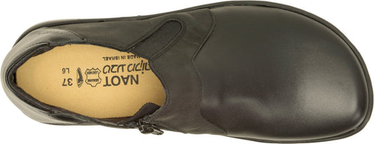 NAOT Footwear Women's Lenok Shoe Black Raven/Coal/Black Madras 6 M US