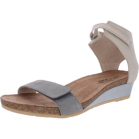 NAOT Women's Prophecy Sandal, light gray nubuck/beige nubuck, 41 Narrow EU (10 US)