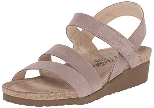 NAOT Footwear Women's Kayla Wide Sandal Stone Nubuck 6-6.5 W US