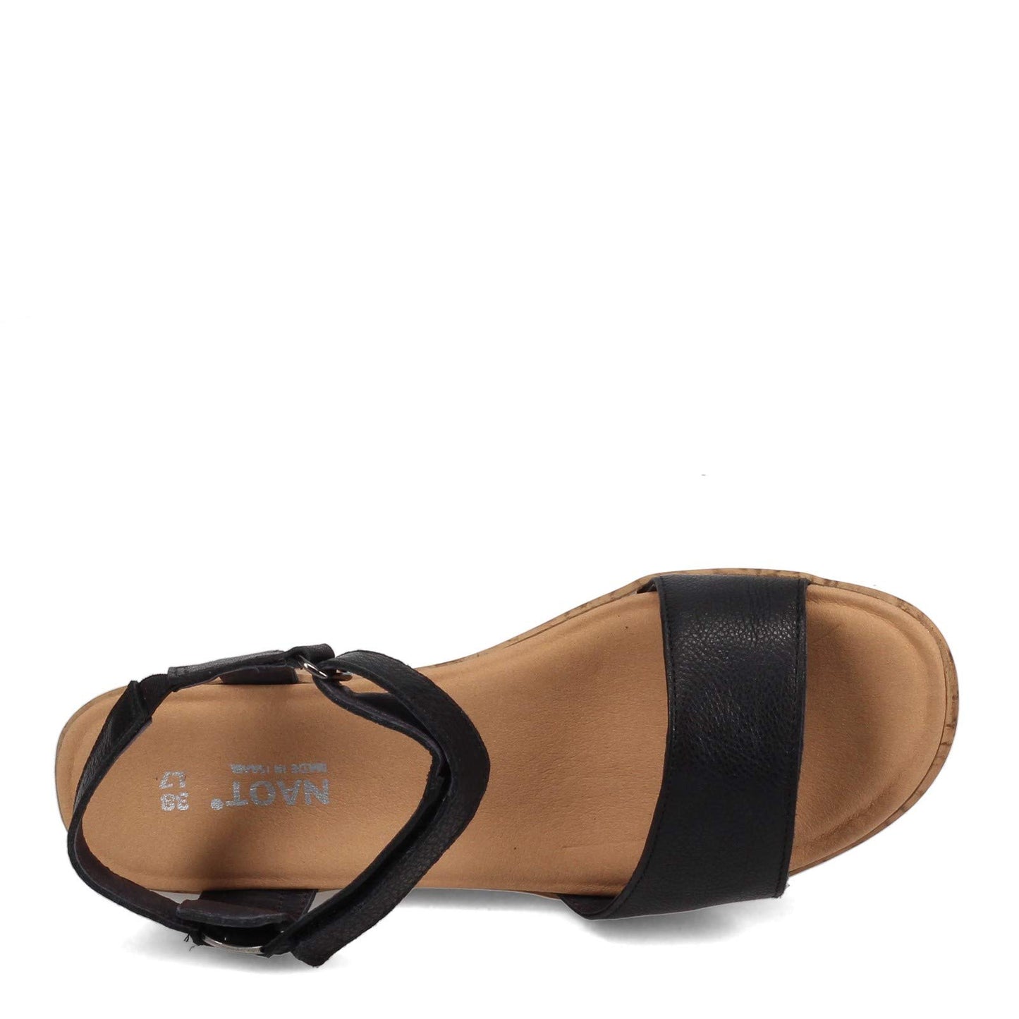 NAOT Footwear Women's Pier Wedge Soft Black Lthr 9 N US