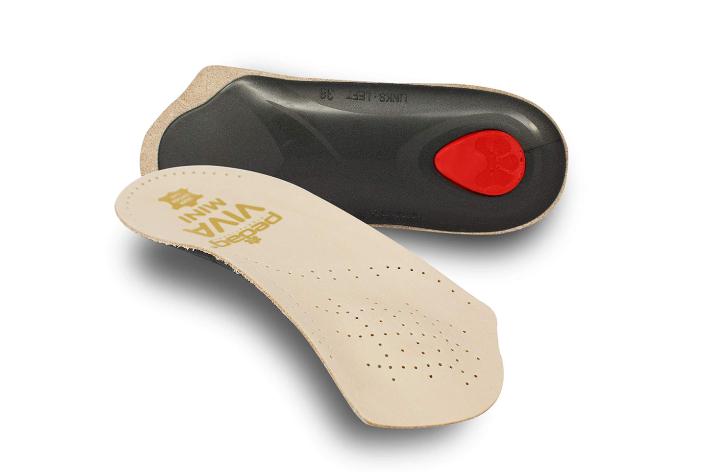 Pedag New Viva Mini Semi-Rigid Orthotic Arch Support Tan Cowhide