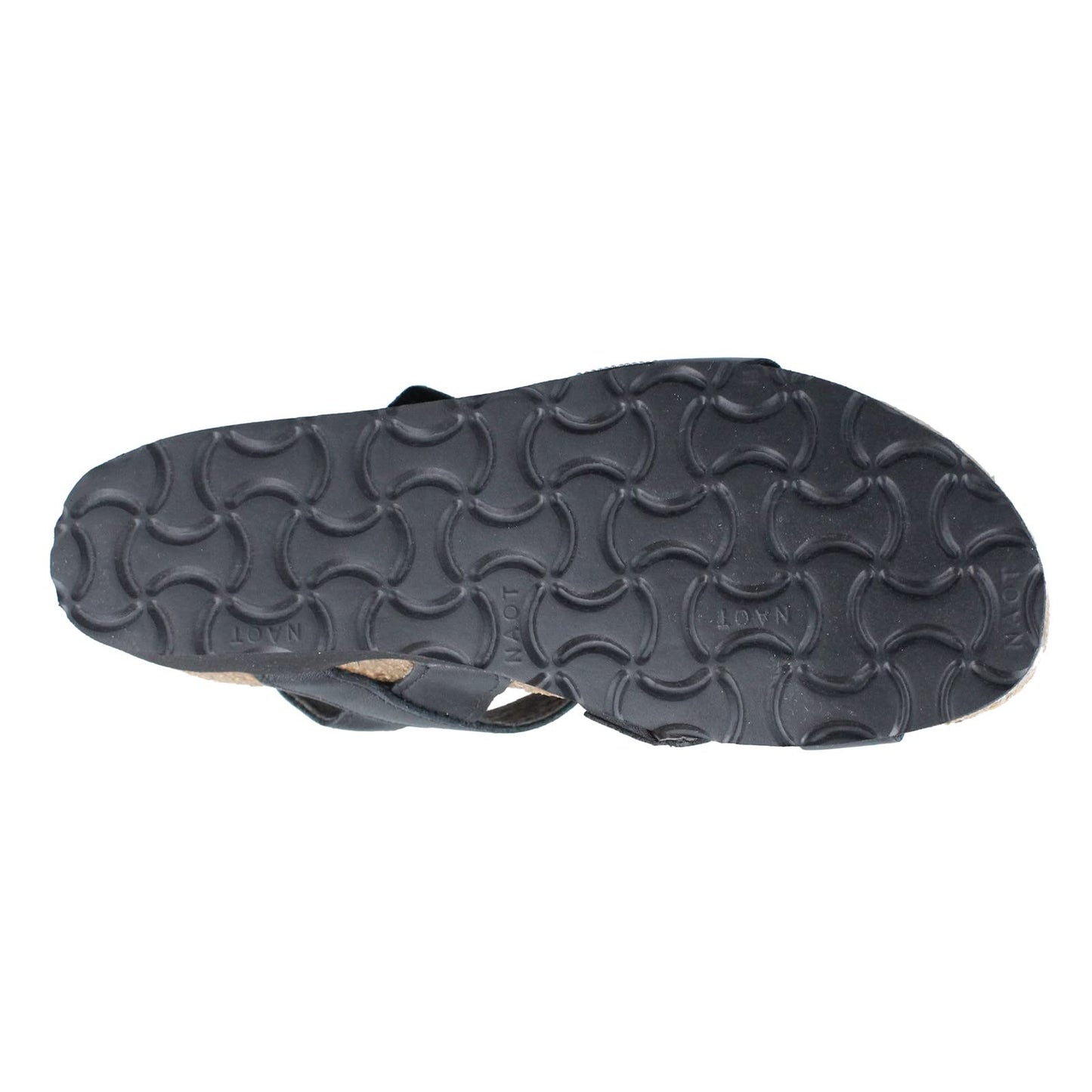NAOT Women Krista Backstrap Sandal Black Matte Lthr/Black w/Silver Rivets 9-9.5 N US