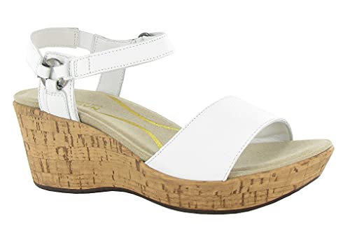 NAOT Footwear Women's Pier Wedge Soft White Leather 41