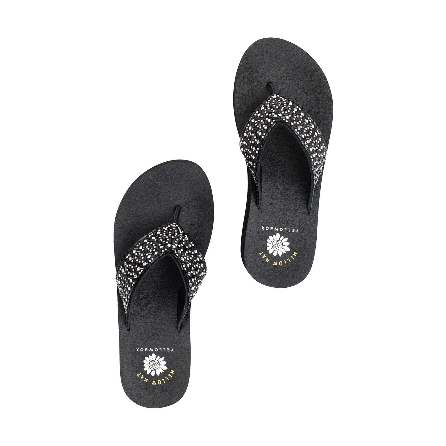 Yellow Box Women's Becca Flatform Flip-Flop, Platform Sandal, MellowMat Collection