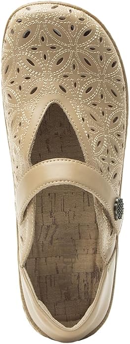 Alegria Women's Opheliah Comfort Shoes V-Cut Leather Mary Jane - Breeze