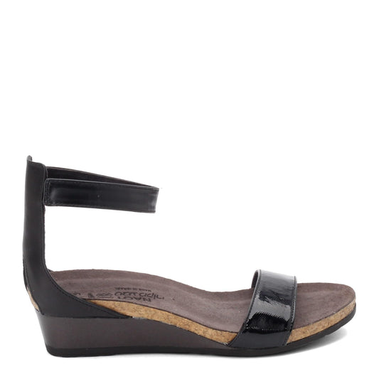 NAOT Footwear Women's Pixie Wedge Sandal with Cork Footbed and Arch Support Footbed - Adjustable Ankle Strap - Comfort and Support - Lightweight and Perfect for Travel - Narrow to Medium Fit