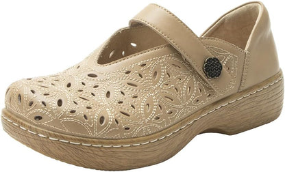 Alegria Women's Opheliah Comfort Shoes V-Cut Leather Mary Jane - Breeze
