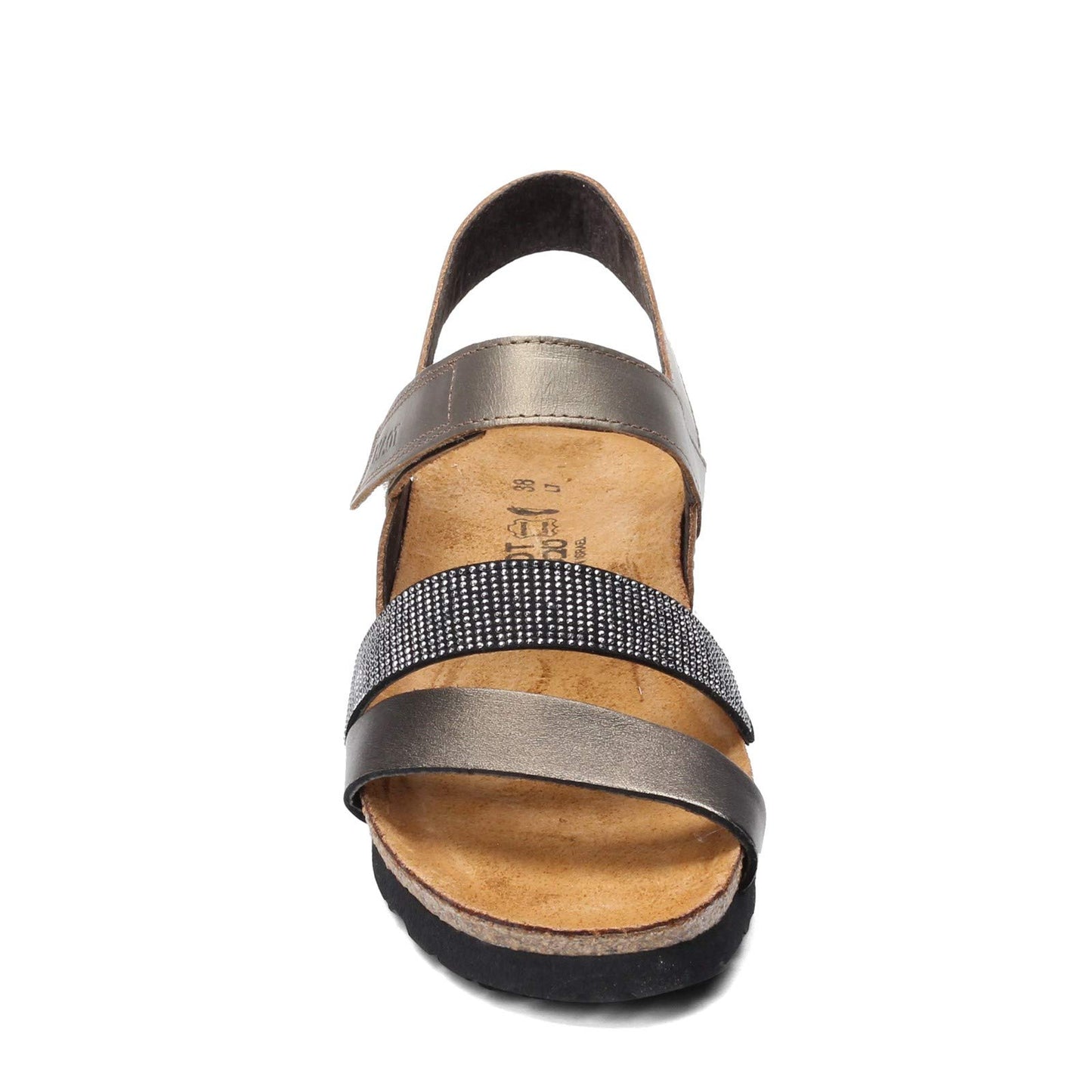 NAOT Women Krista Backstrap Sandal Pewter/Metal Lthr Combo 8-8.5 N US