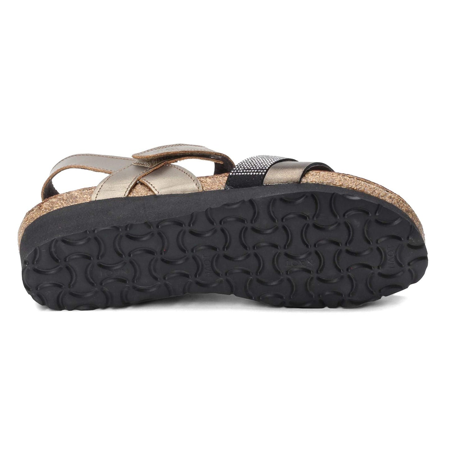 NAOT Women Krista Backstrap Sandal Pewter/Metal Lthr Combo 8-8.5 N US