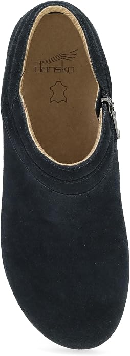 Dansko Women's Muriel Quilted Suede Ankle Bootie - Slip On with Cusioned Cork Mid-Sole