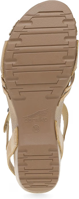Dansko Women's Tia Fisherman Sandal – Adjustable Leather Wedge