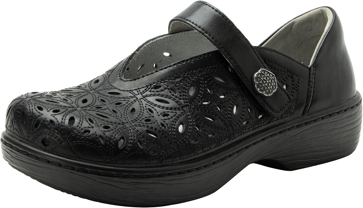 Alegria Women's Opheliah Comfort Shoes V-Cut Leather Mary Jane - Breeze