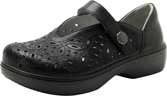 Alegria Women's Opheliah Comfort Shoes V-Cut Leather Mary Jane - Breeze