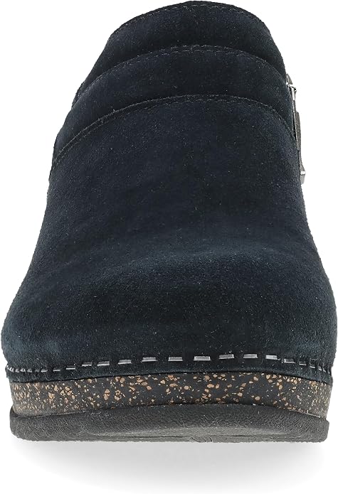Dansko Women's Muriel Quilted Suede Ankle Bootie - Slip On with Cusioned Cork Mid-Sole