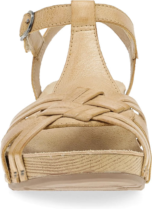 Dansko Women's Tia Fisherman Sandal – Adjustable Leather Wedge