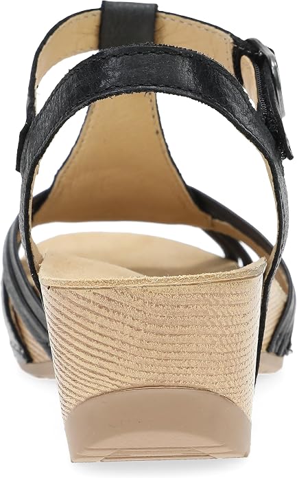 Dansko Women's Tia Fisherman Sandal – Adjustable Leather Wedge