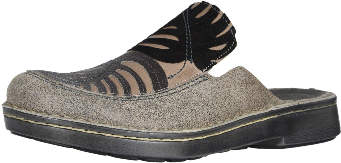 NAOT Footwear Women's Zafra Mule Speckled Beige Lthr Combo 7 M US