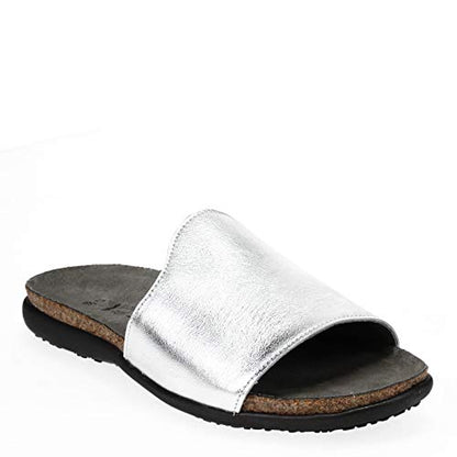 NAOT Footwear Women's Skylar Sandal Soft Silver Lthr 9 N US