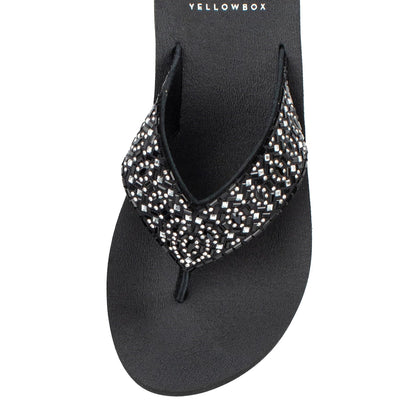 Yellow Box Women's Becca Flatform Flip-Flop, Platform Sandal, MellowMat Collection