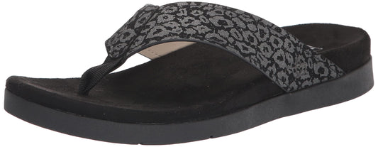 Spenco Women's Thong Flip-Flop, Black, 5