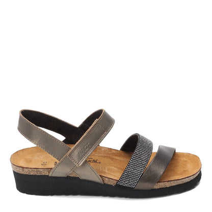 NAOT Women Krista Backstrap Sandal Pewter/Metal Lthr Combo 9-9.5 N US