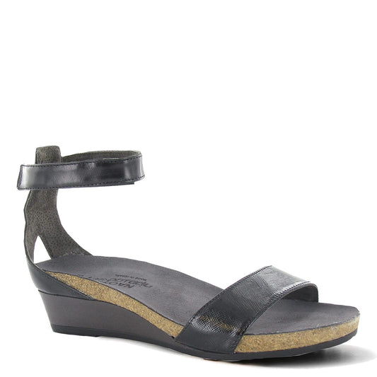 NAOT Footwear Women's Pixie Wedge Sandal with Cork Footbed and Arch Support Footbed - Adjustable Ankle Strap - Comfort and Support - Lightweight and Perfect for Travel - Narrow to Medium Fit